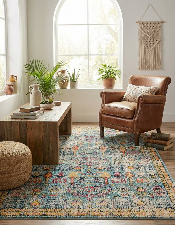 Detail image of 5' x 8' Washable El Paso Rug