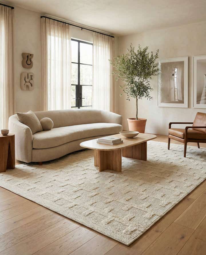 10' x 14' 1 Hand Woven Lana New Zealand Wool Rug