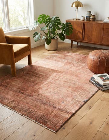 3' 10 x 6' 6 Hand Knotted Ultra Vintage Persian Wool Rug