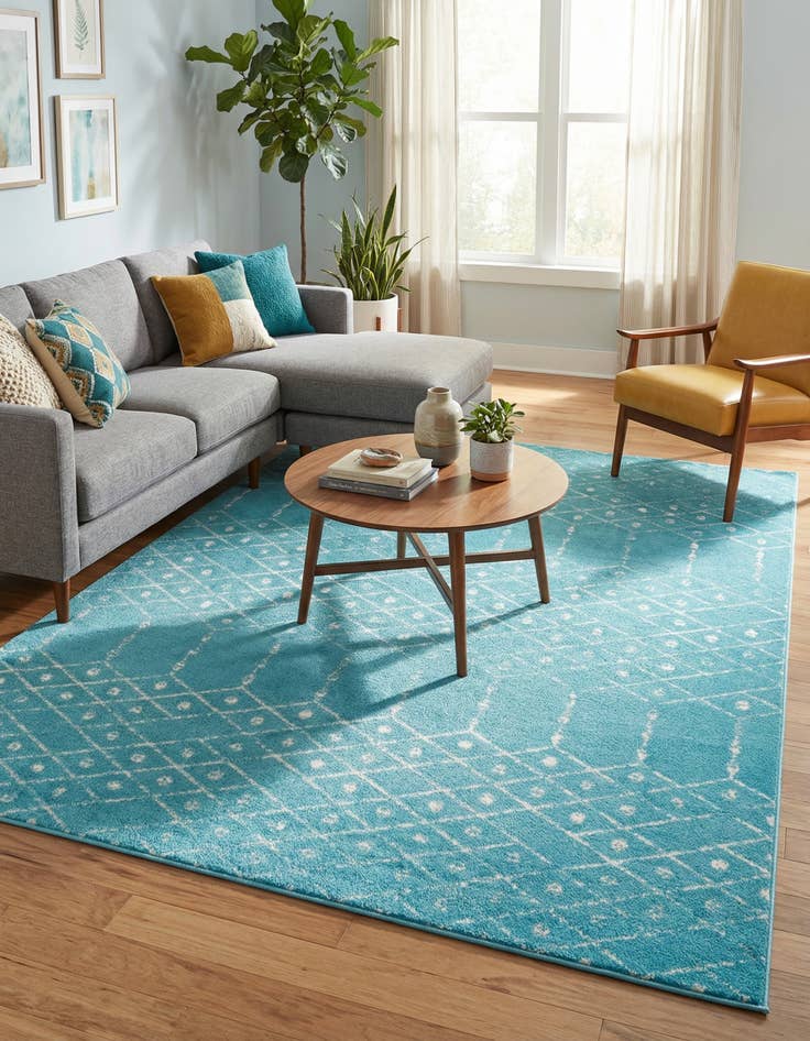 Detail image of 7' 10 x 10' Paxon Trellis Rug