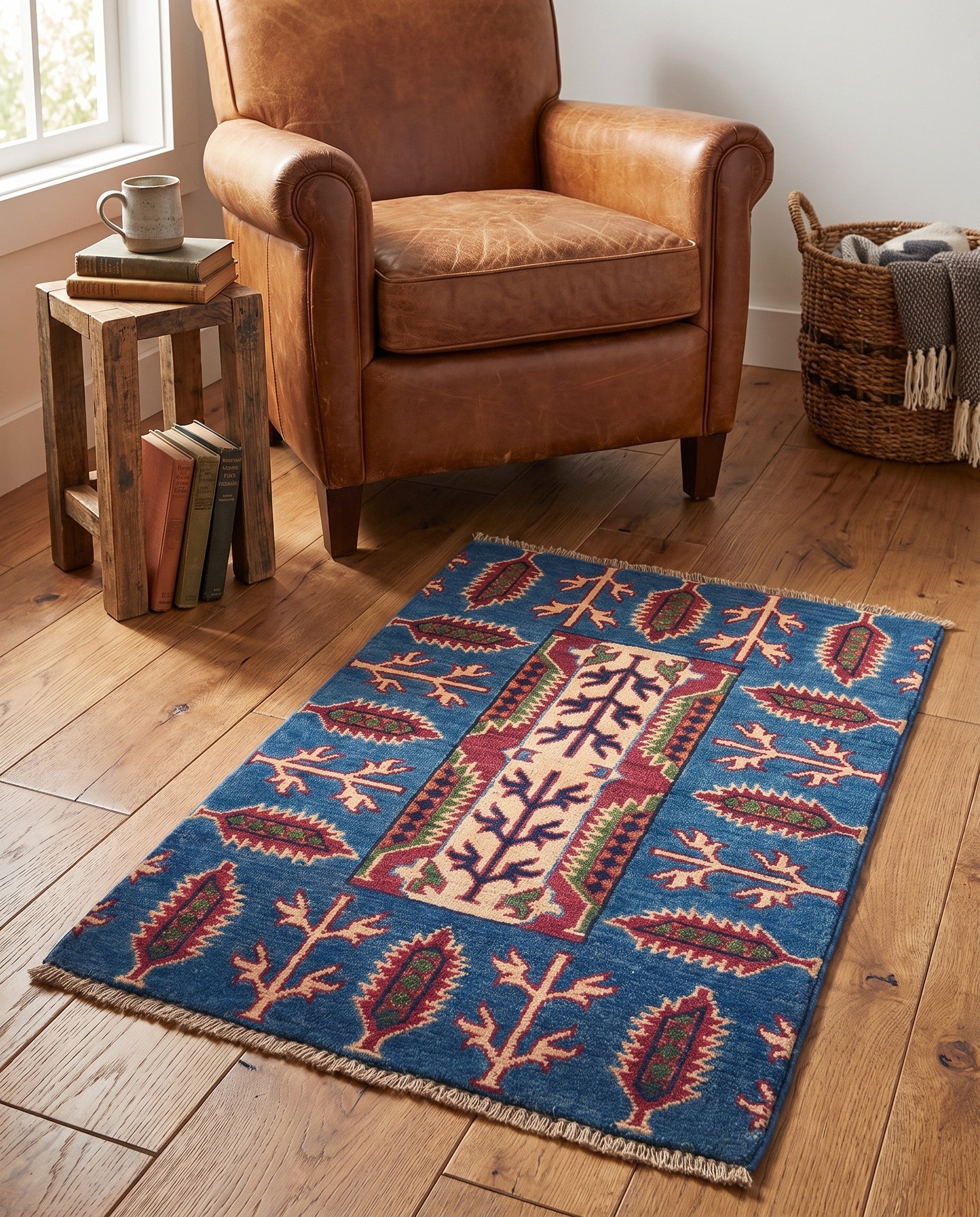 1' 11 x 2' 11 Hand Knotted Kazak Rug