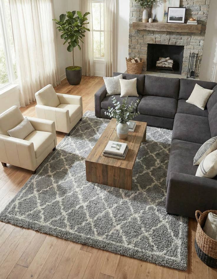 Detail image of 10' x 14' Infinity Shag Rug