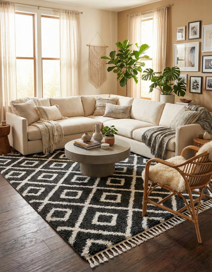 Detail image of 9' x 12' Lagom Shag Rug