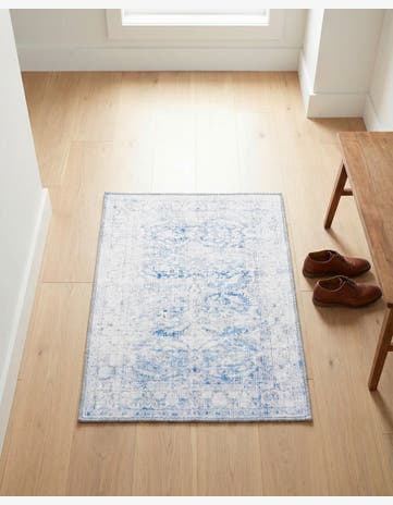 Blue Washable Timeless Rug