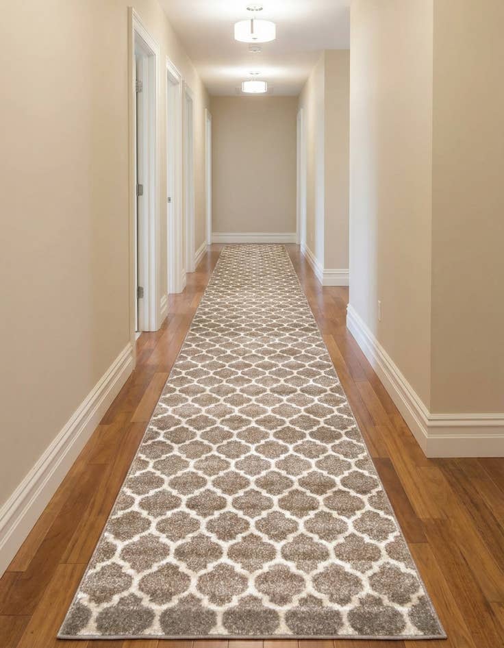 Detail image of 2' 7 x 16' 5 Lattice Runner Rug