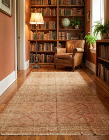 3' x 5' 8 Hand Knotted Ultra Vintage Persian Wool Runner Rug