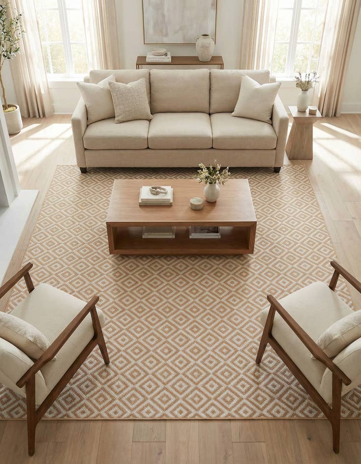 Detail image of 7' 10 x 7' 10 Easy-Clean Jill Zarin Costa Rica Indoor / Outdoor Square Rug