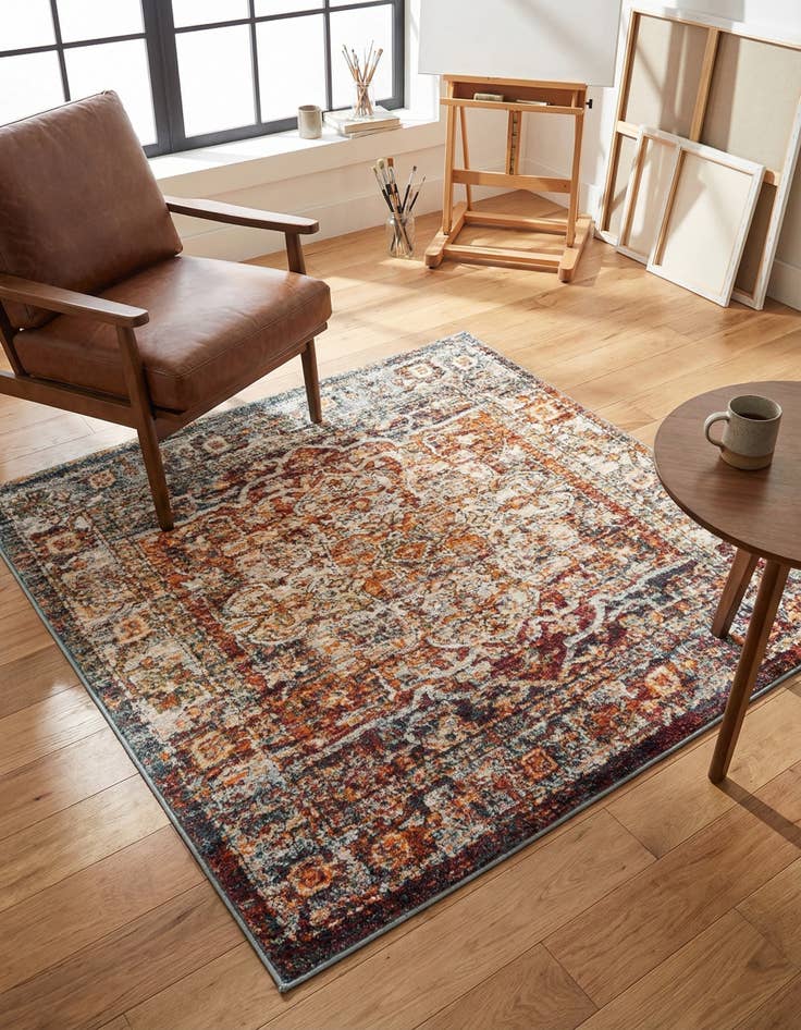 Detail image of 4' x 4' Isabella Square Rug