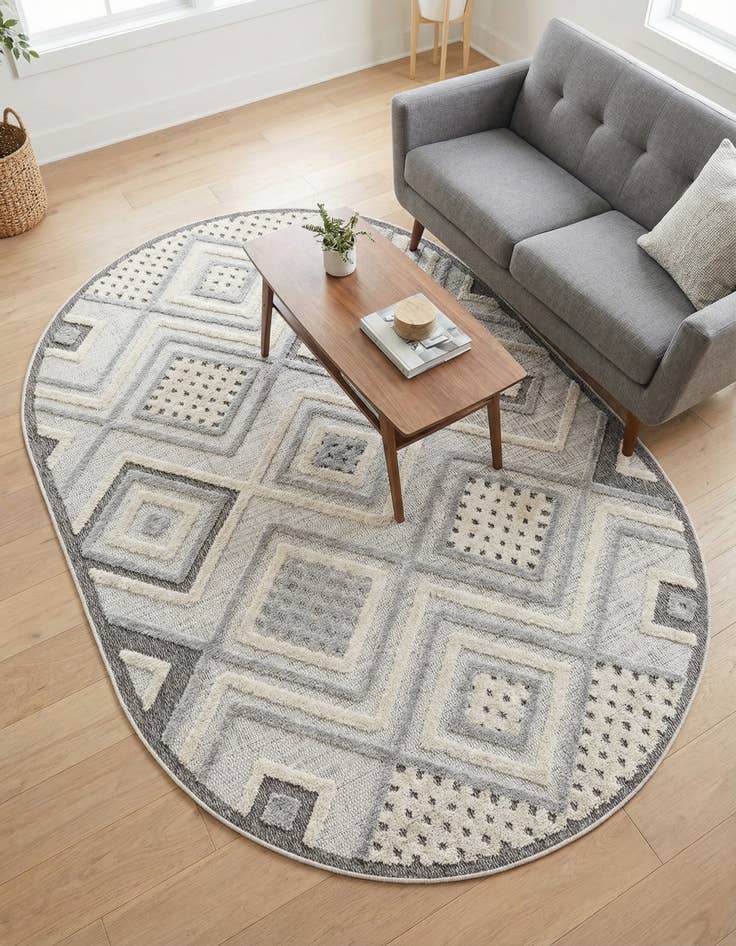 Detail image of 5' 3 x 8' Arlo Oval Rug