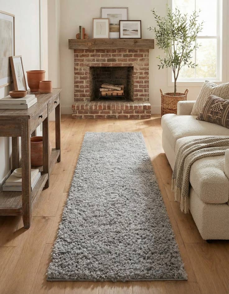 Detail image of 2' 7 x 10' Zermatt Shag Runner Rug