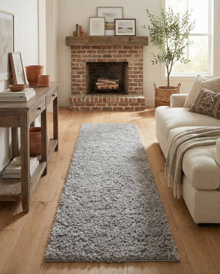 Detail image of 2' 7 x 10' Zermatt Shag Runner Rug
