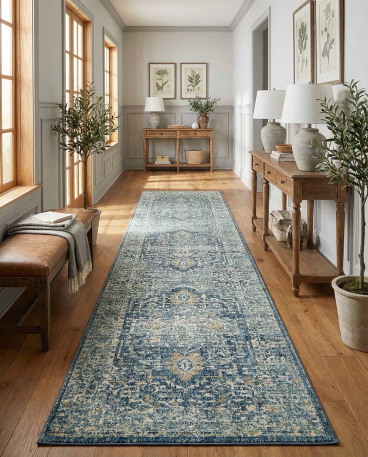 Detail image of 3' x 13' Dahlia Runner Rug