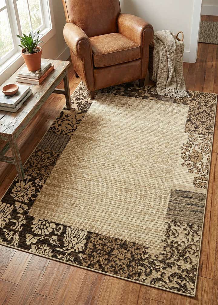 5' 3 x 7' 7 Cut and Loop Rug