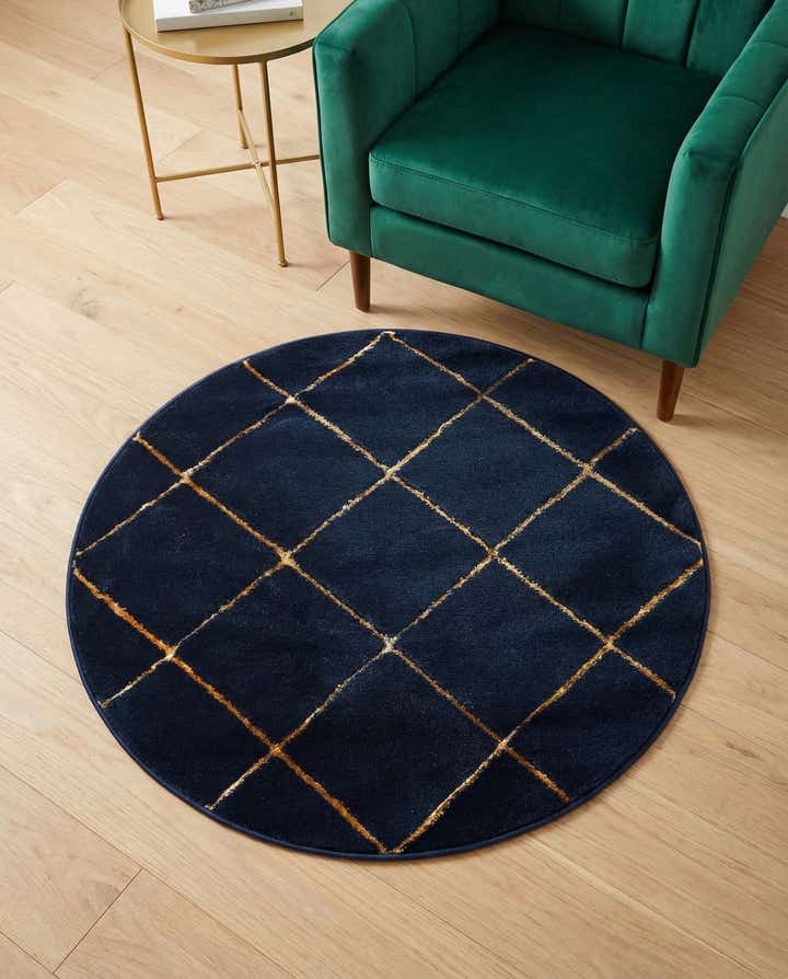 3' x 3' Vogue Geo Round Rug