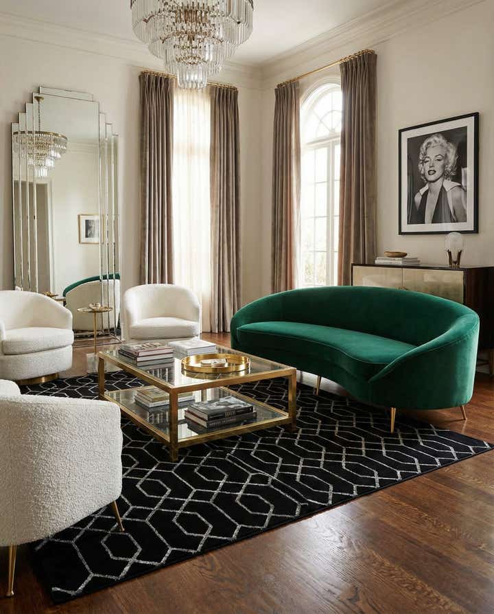 10' x 13' Marilyn Monroe™ Glam Trellis Rug