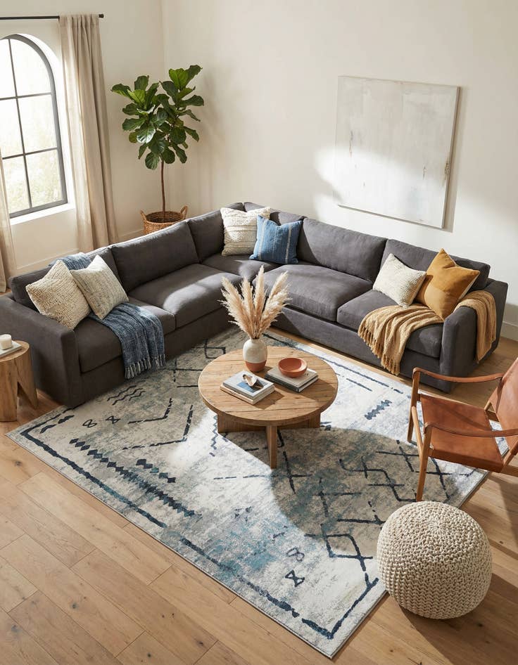 Detail image of 9' x 12' Kamala Washable Rug