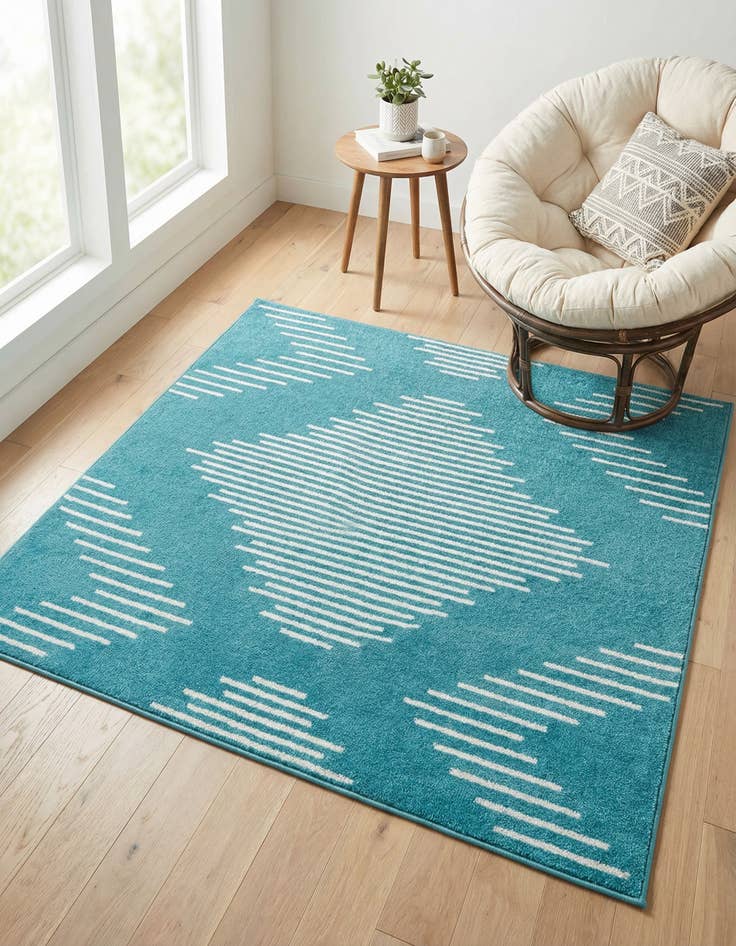 Detail image of 5' 3 x 5' 3 Kai Square Rug