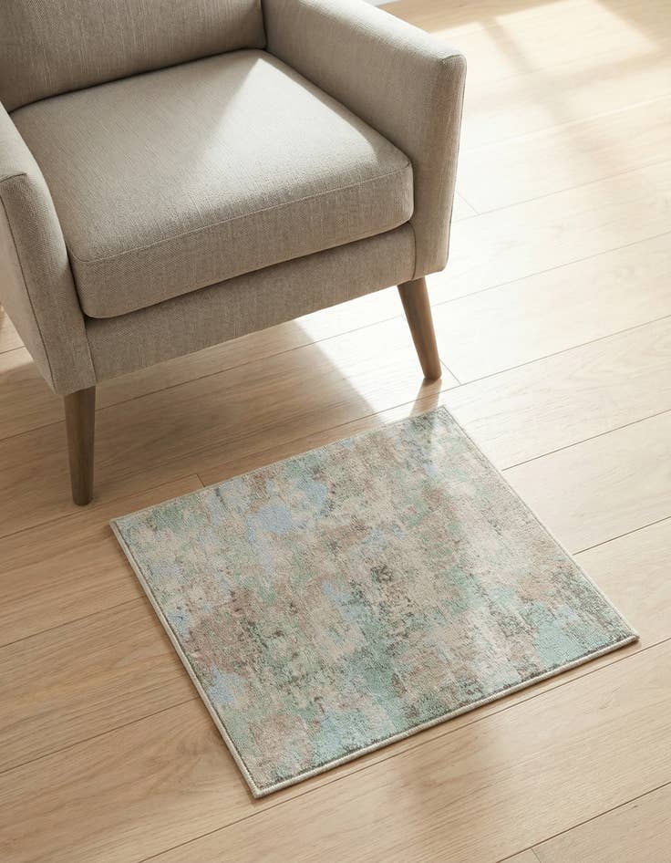 Detail image of 1' 4 x 1' 4 Lotus Sample Rug