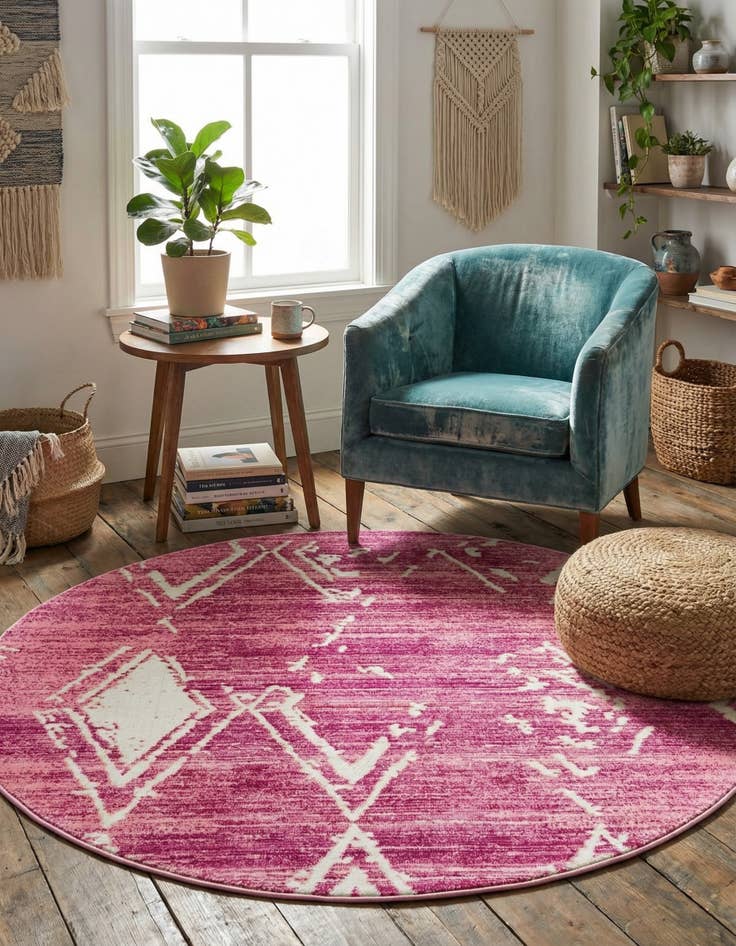 Detail image of 5' 3 x 5' 3 Uptown Carnegie Hill Round Rug