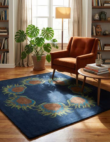 7' 6 x 7' 8 Luna Wool Square Rug