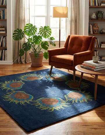 7' 6 x 7' 8 Luna Wool Square Rug