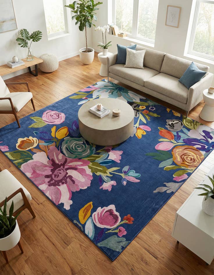 Detail image of 7' 10 x 7' 10 Blossom Square Rug