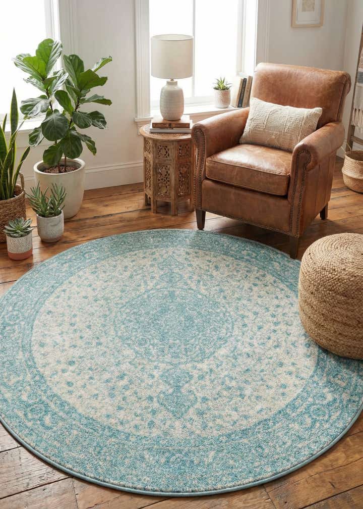 5' 3 x 5' 3 Dover Round Rug