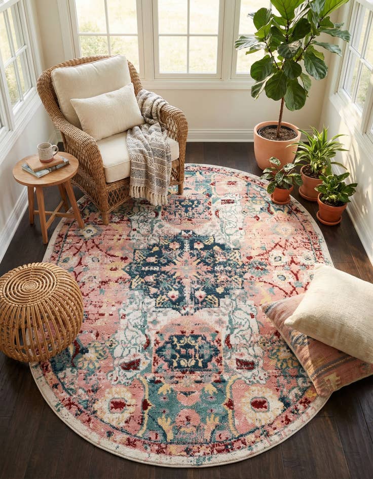 Detail image of 8' x 10' Charleston Oval Rug