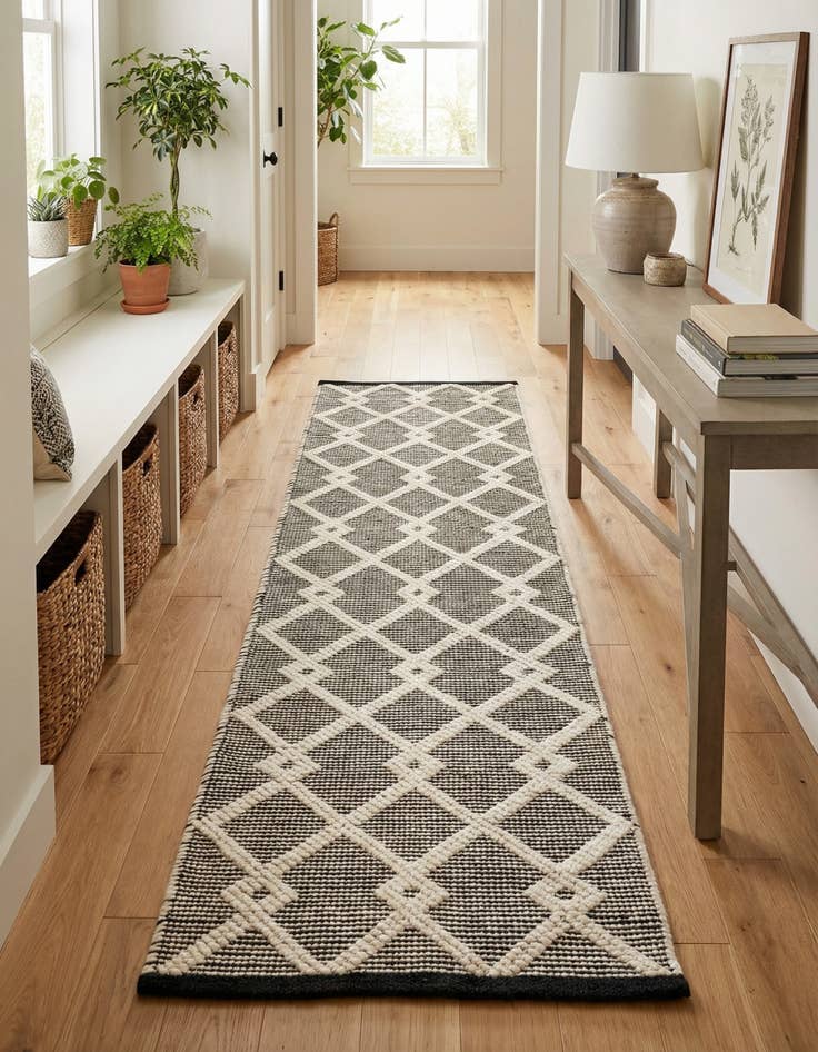 Detail image of 2' x 6' 1  Hand Knotted Jill Zarin Dorset Runner Rug