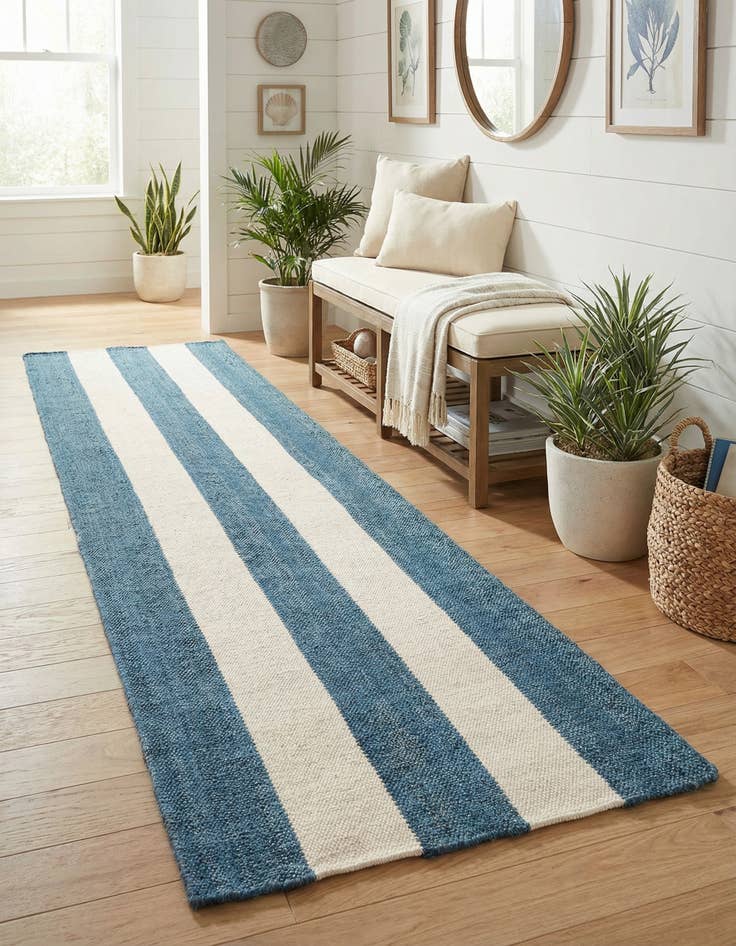 Detail image of 2' 7 x 12' Hand Woven Jill Zarin Hamptons Runner Rug