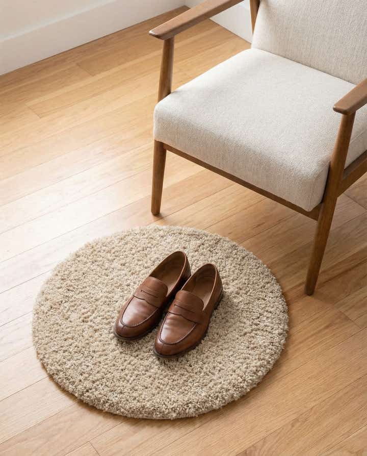 2' x 2' Zermatt Shag Round Rug