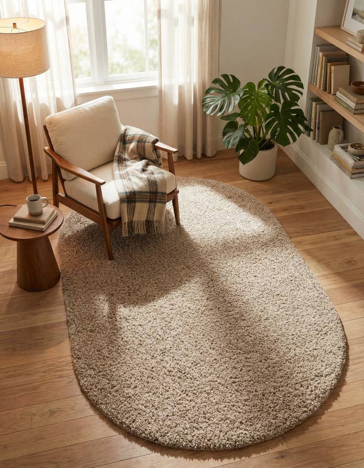 Detail image of 5' x 8' Everyday Shag Oval Rug