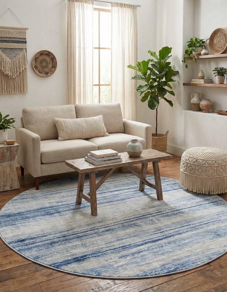 Detail image of 5' 3 x 5' 3 Gabbeh Round Rug