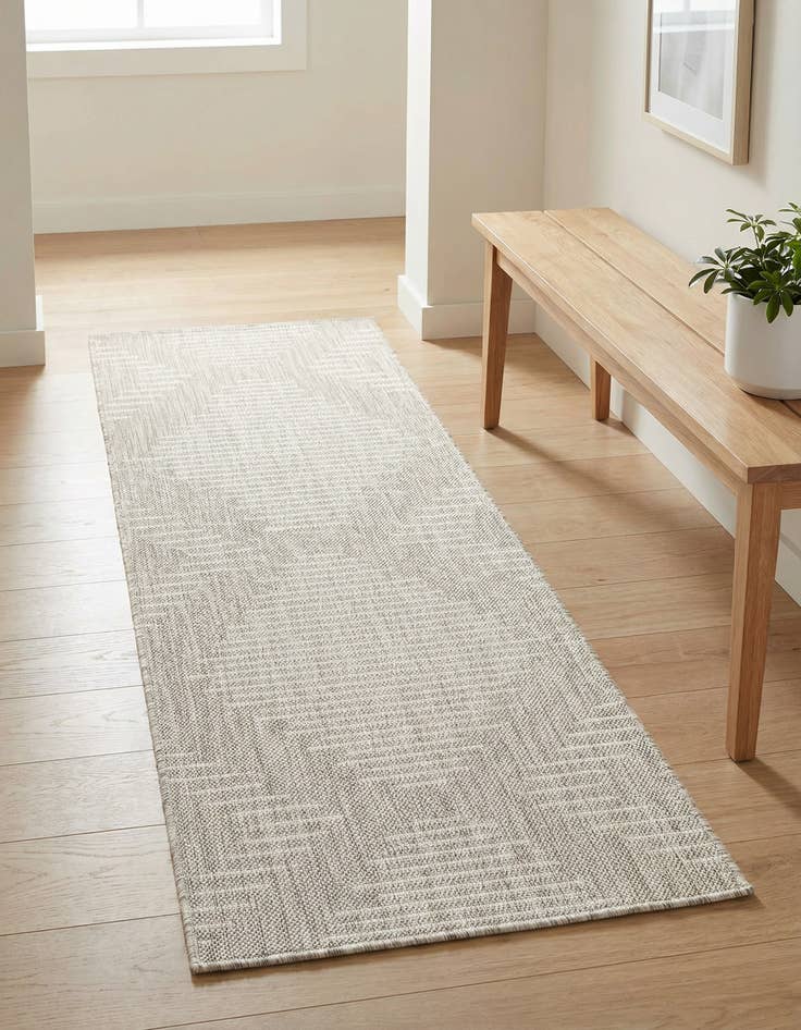 Detail image of 2' x 5' 3  Washable Modern Indoor / Outdoor Runner Rug