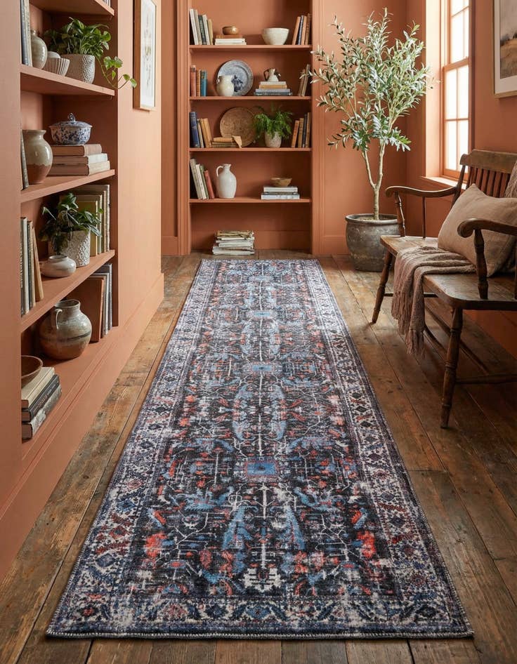 Detail image of 2' 7 x 13'  Washable Mangata Runner Rug