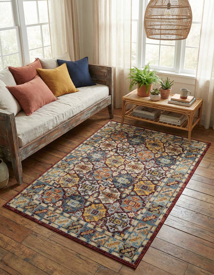 Detail image of 4' x 6' Kamala Washable Rug