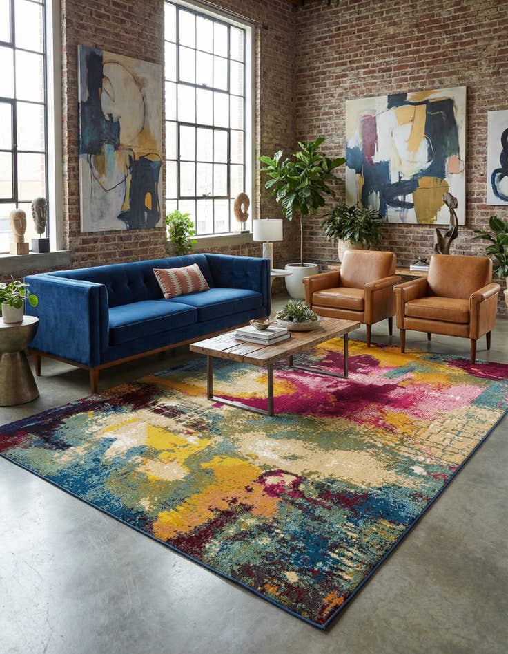 Detail image of 9' x 12' 2  Washable Casablanca Rug