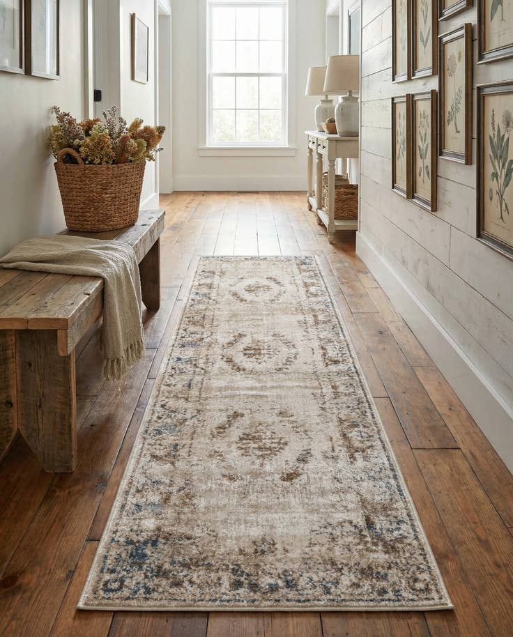 Detailansicht von 60cm x 245cm Villa Läufer Teppich