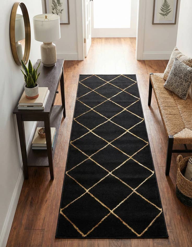 Detail image of 2' x 6' Vogue Geo Runner Rug