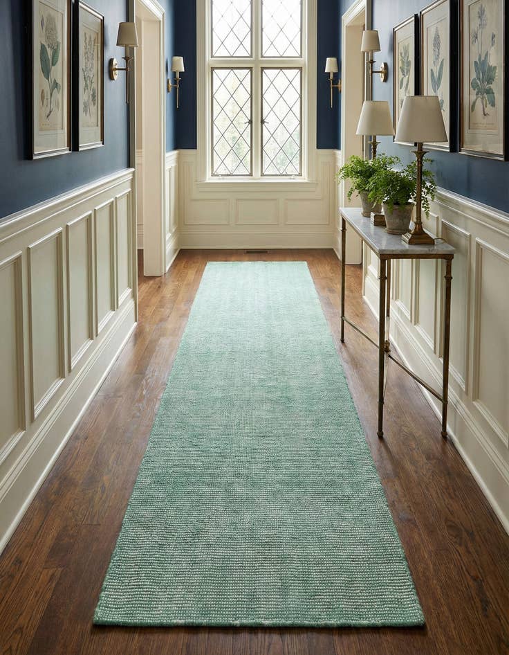 Detail image of 2' 7 x 13' 1 Hand Woven Jill Zarin English Manor Farmhouse Wool Runner Rug