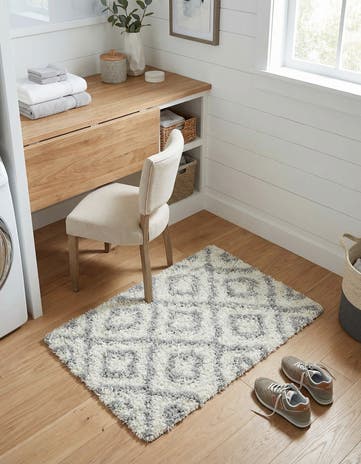 2' x 3' Lattice Shag Rug