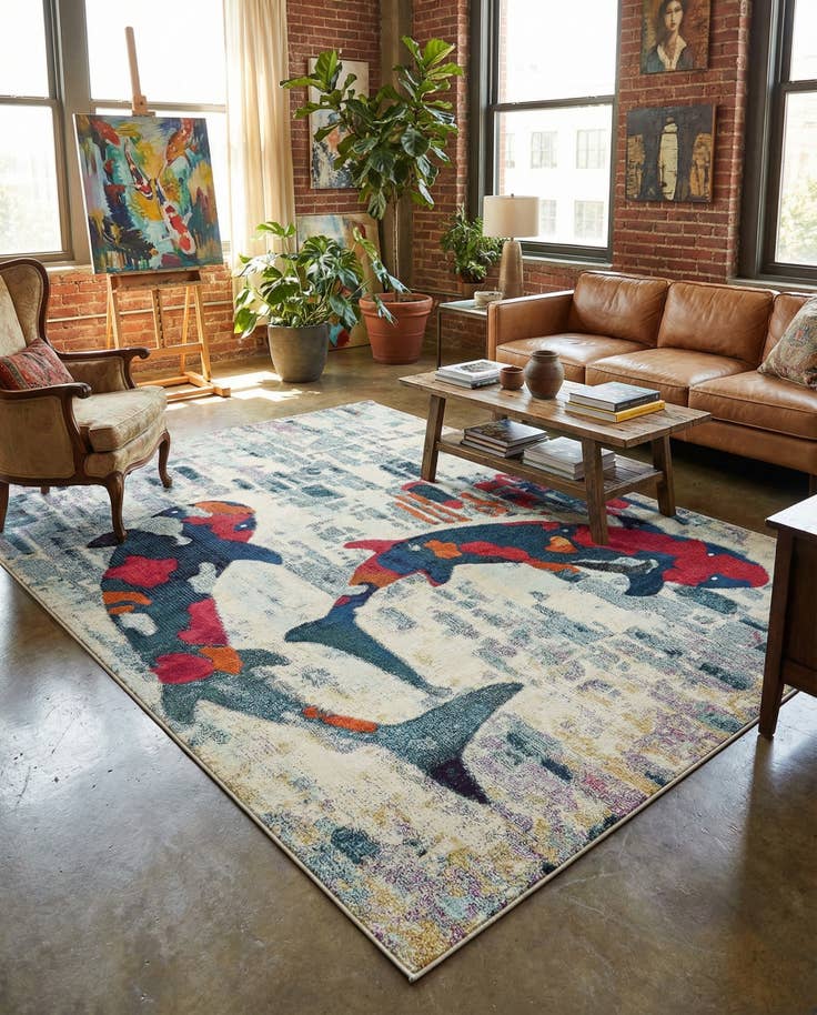 Detail image of 8' x 10' Washable Amalfi Rug