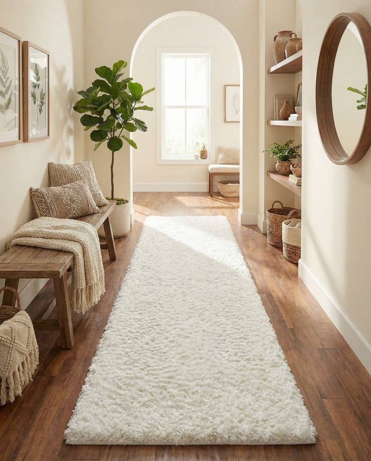 Detail image of 2' 7 x 13' Zermatt Shag Runner Rug