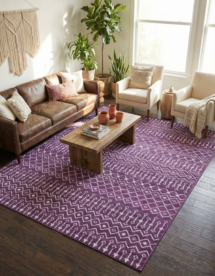 Detail image of 10' x 13' Kasbah Trellis Rug