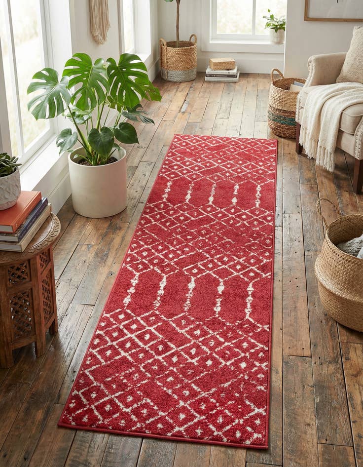 Detail image of 2' x 6' Paxon Trellis Runner Rug