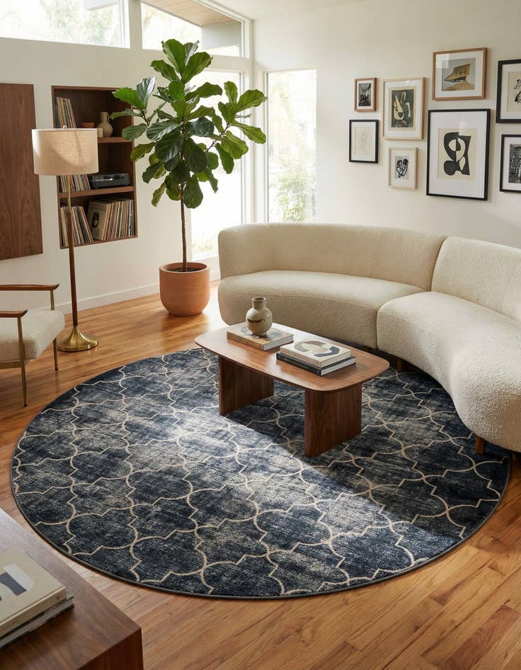 Detail image of Jill Zarin 7' 10 x 7' 10 Uptown Lincoln Center Round Rug