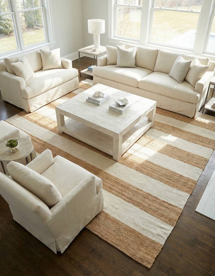 Detail image of 10' x 10' Hand Woven Jill Zarin Hamptons Square Rug