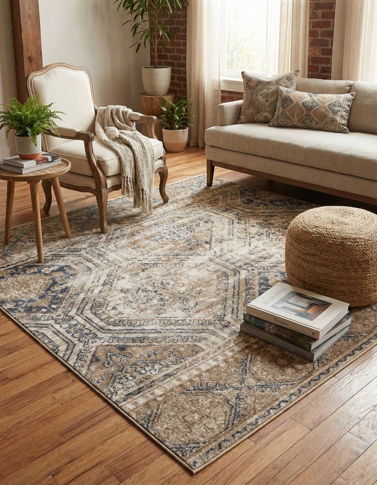 Detail image of 7' x 7' Eliza Square Rug