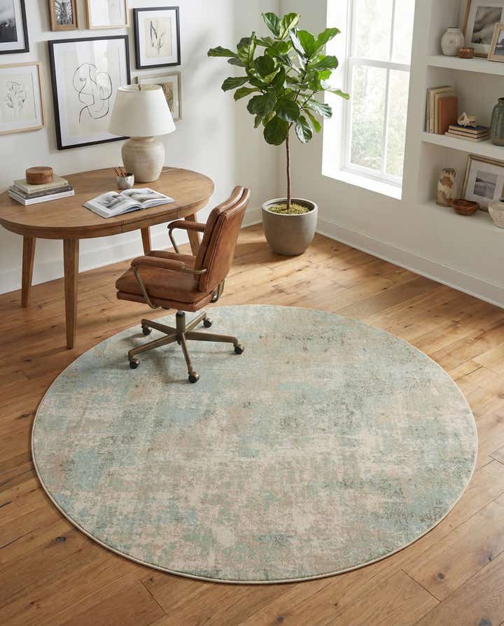 7' x 7' Lotus Round Rug
