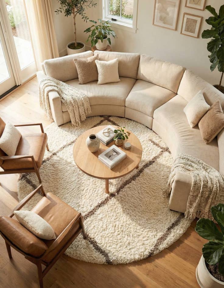 Detail image of 10' x 10' Infinity Shag Round Rug